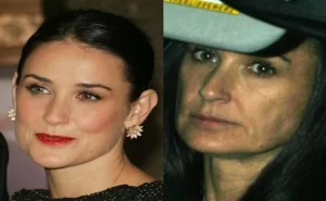 Demi Moore without make up