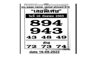 thai lottery 1234 latest draw