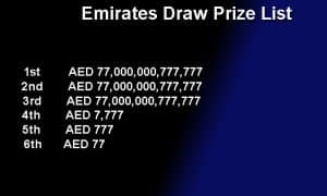 Emirates draw list