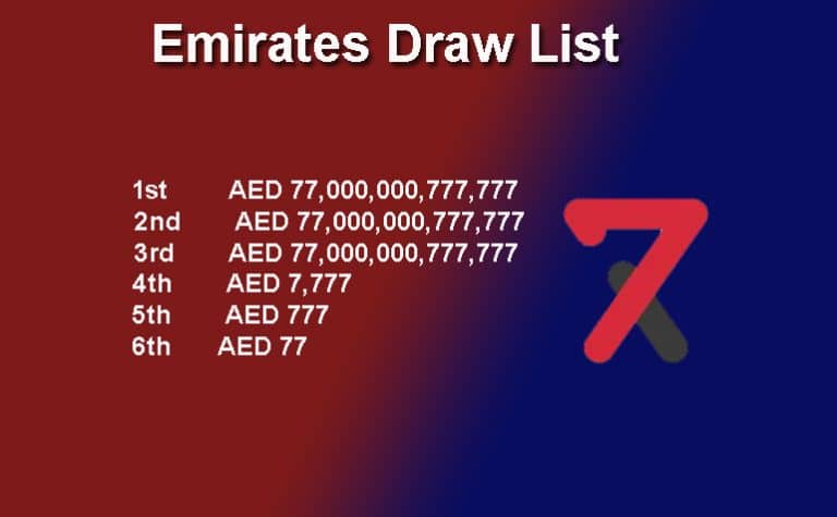 Emirates Draw Prize List 2023 Detail & Winning Nummbers