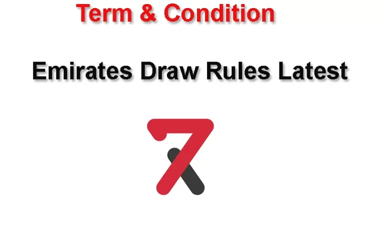 Emirate Draw Game Rules latest 2023 Term & Coditions
