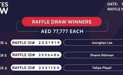 today result draw emirates lottery