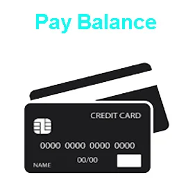 credit or debit card for balance