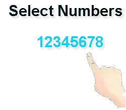 select numbers