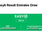 Emirates draw easy6 result today