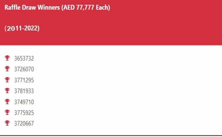 Emirate Live Result Draw 20-11-2022