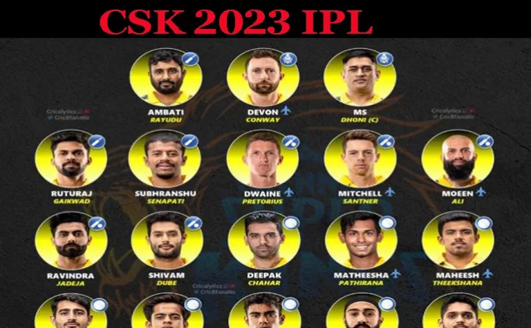 CSK Team 2023 IPL Squad Player List, Captain & Retain Players