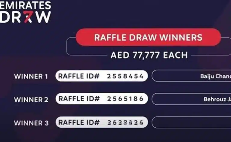 Emirates Draw Result Today Live Now